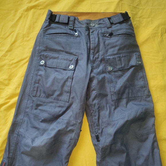 Sessions Ridge Series Gray Snow Snowboad Sport Pants with Recco Reflector - Picture 2 of 12